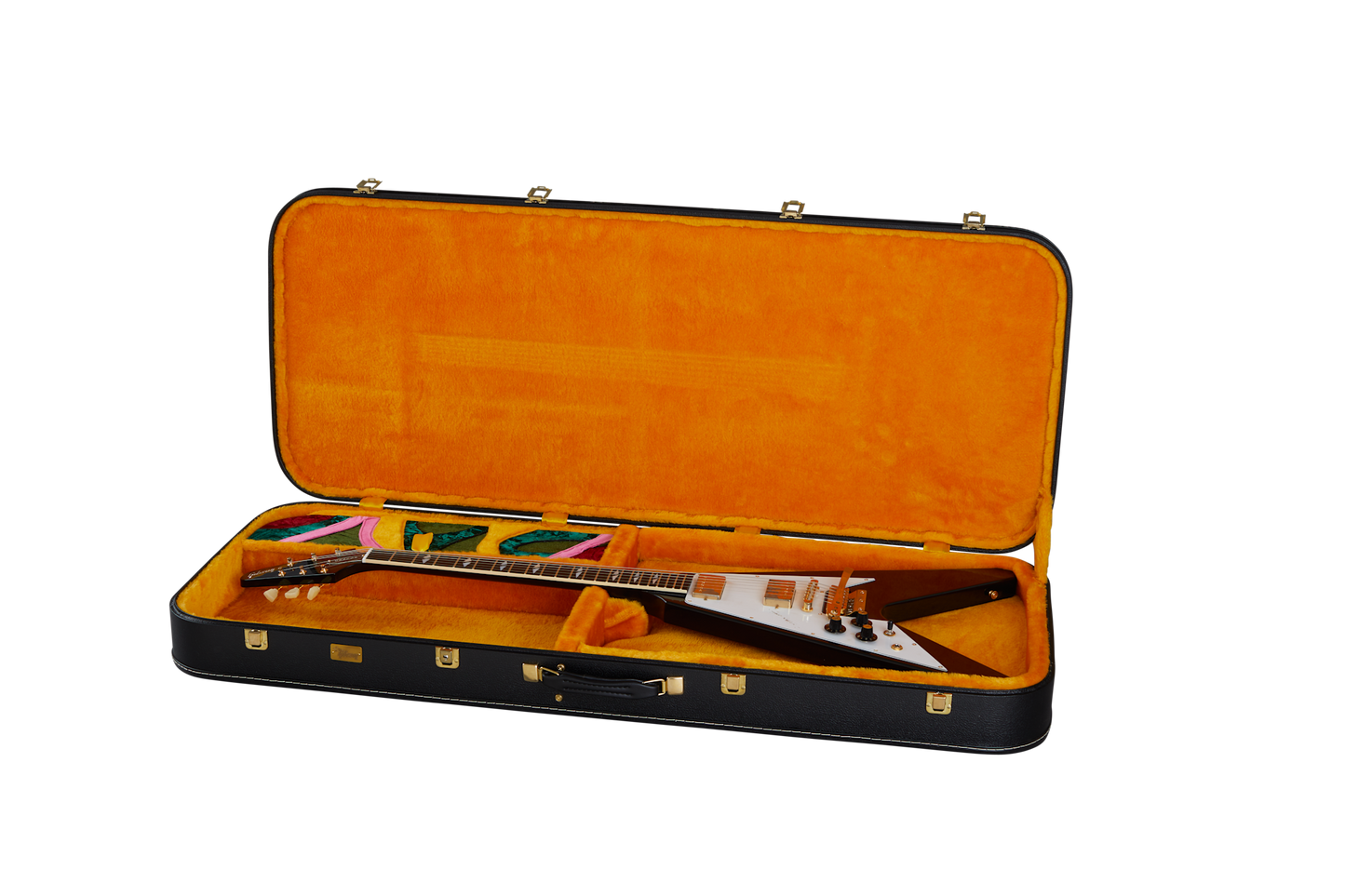 Gibson Custom Jimi Hendrix™ 1969 Flying V, Left-Handed, Aged Ebony Electric Guitar Gibson Custom