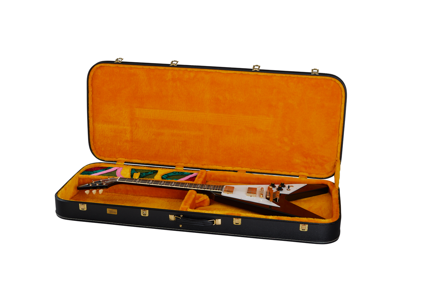 Gibson Custom Jimi Hendrix™ 1969 Flying V, Aged Ebony Electric Guitar Gibson Custom