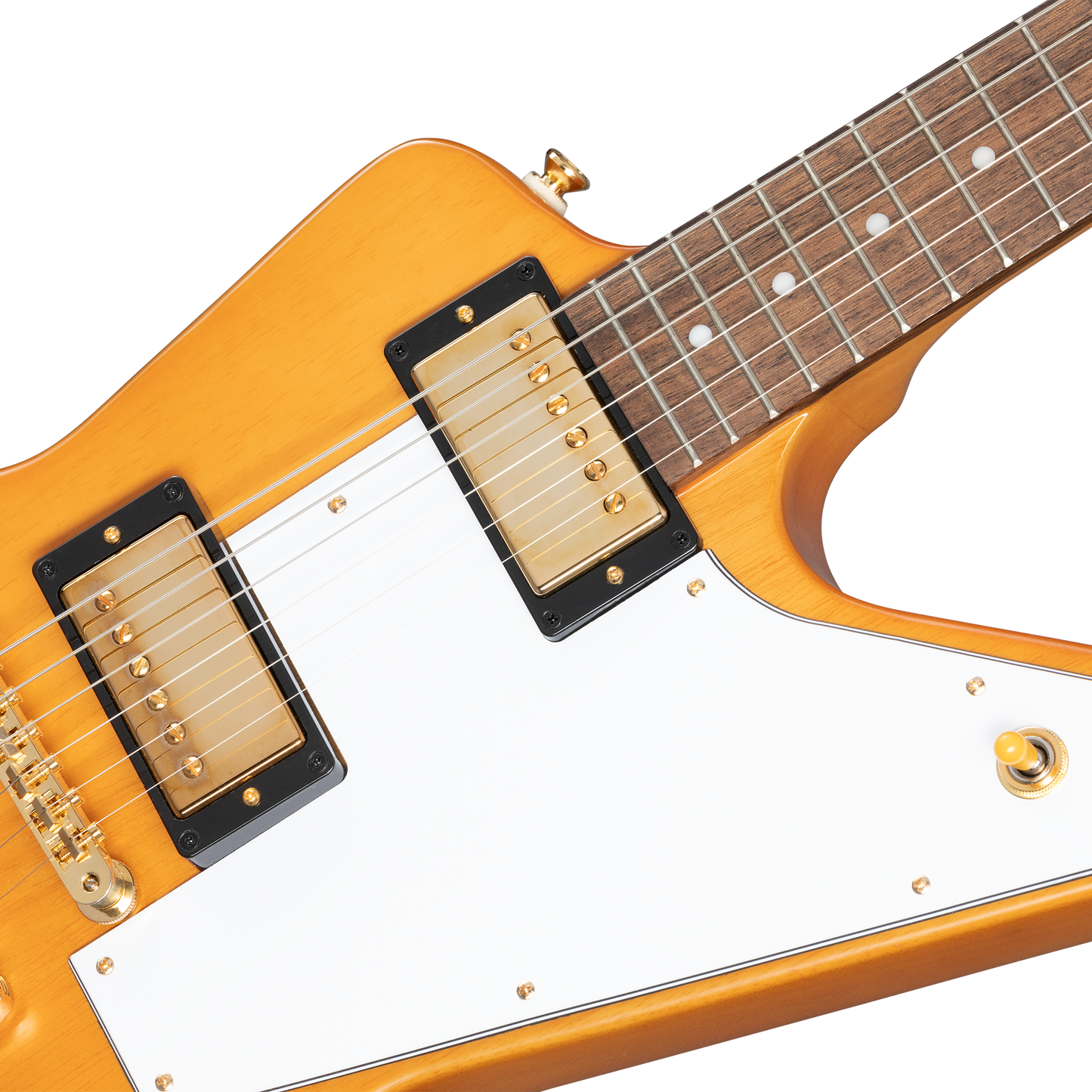 Epiphone IGC 1958 Korina Explorer (White Pickguard), Aged Natural Electric Guitar Epiphone