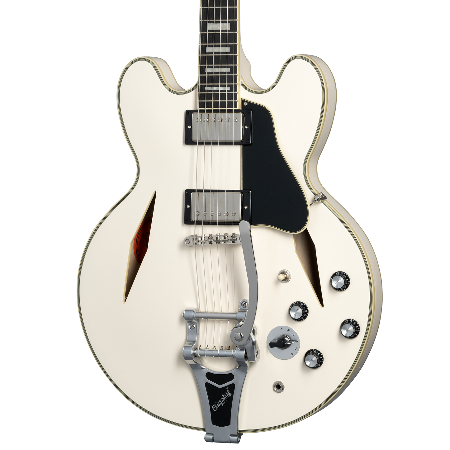 Epiphone Shinichi Ubukata ES-355 Custom, Classic White Electric Guitar Epiphone