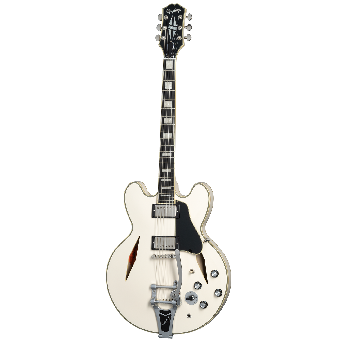 Epiphone Shinichi Ubukata ES-355 Custom, Classic White Electric Guitar Epiphone