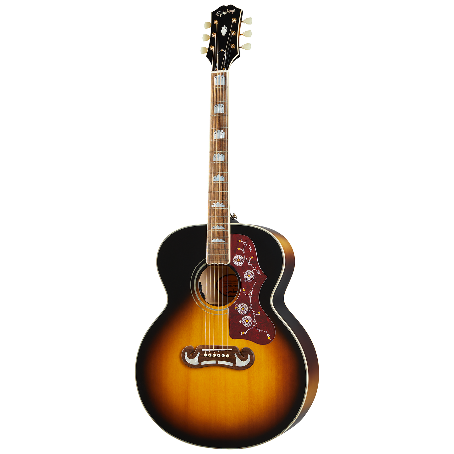 Epiphone J-200, Aged Vintage Sunburst Gloss Acoustic Guitar Epiphone