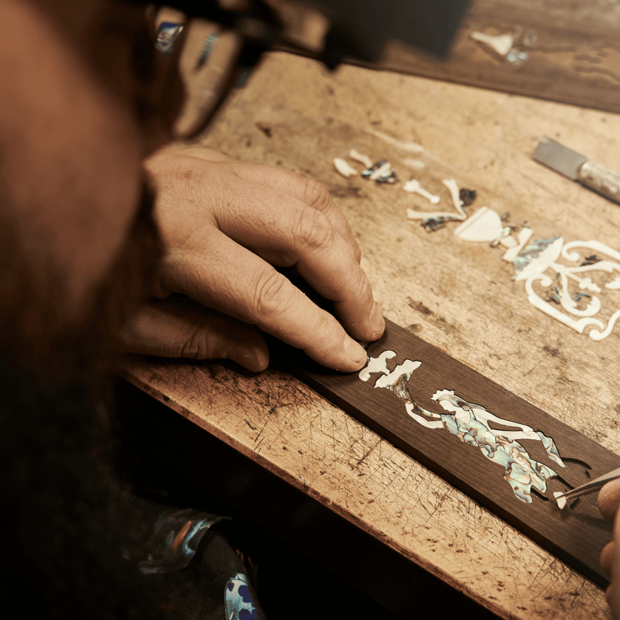 Gibson Custom J-45 Orville Artisan 130th Anniversary Limited Edition, Ebony, Exclusive Acoustic Guitar Gibson Custom