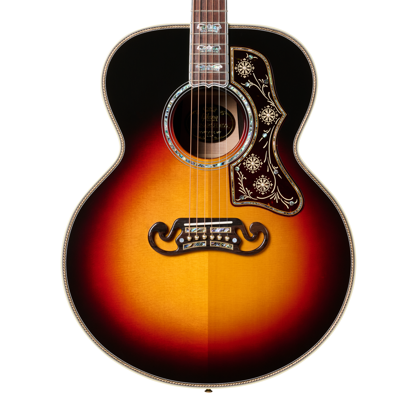 Gibson Custom SJ-200 Monarch #100 Brazilian Rosewood, Tri Burst Acoustic Guitar Gibson Custom