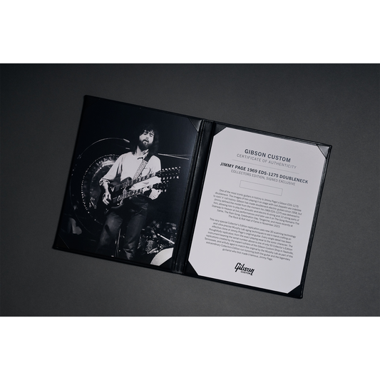 Gibson Custom Jimmy Page 1969 EDS-1275 Doubleneck Collector’s Edition, Signed, Exclusive, Cherry Electric Guitar Gibson Custom