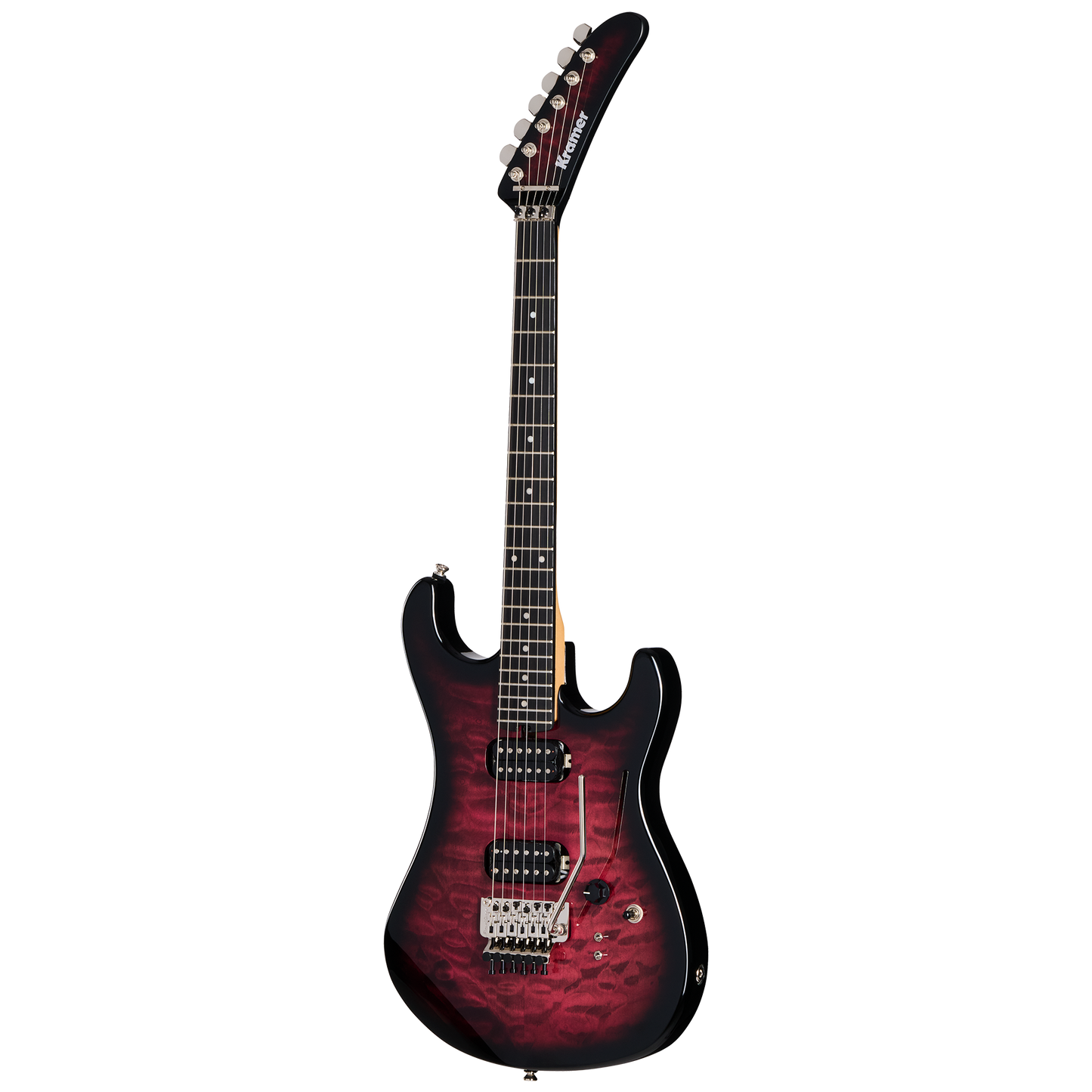 Kramer 84 HH Quilt, Magenta Burst Electric Guitar Kramer