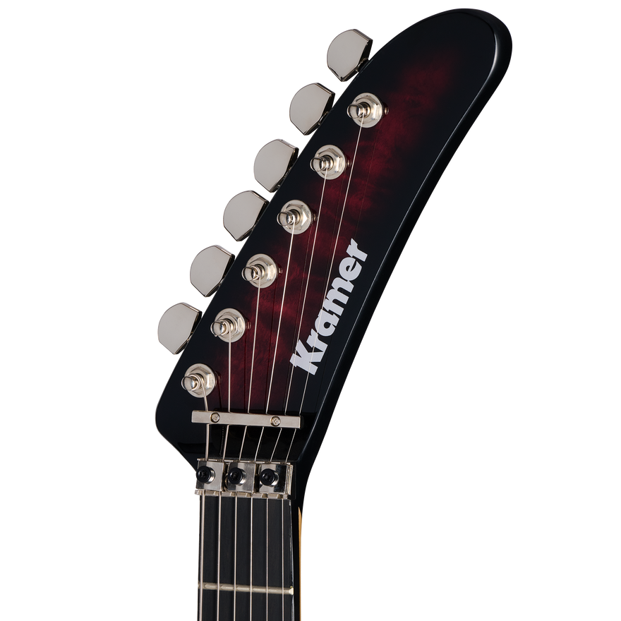 Kramer 84 HH Quilt, Magenta Burst Electric Guitar Kramer