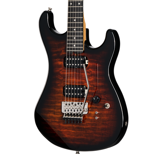 Kramer 84 HH Quilt, Orange Burst, Exclusive Electric Guitar Kramer