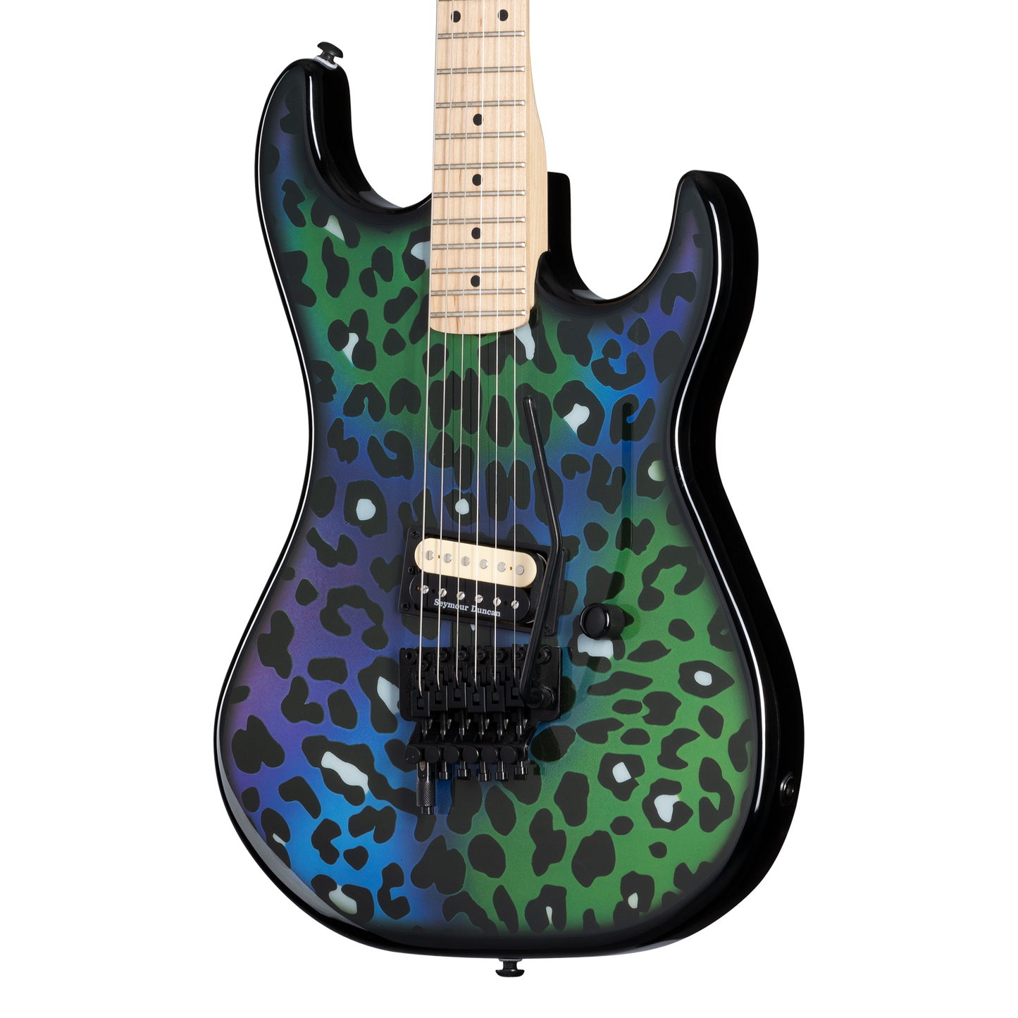 Kramer Baretta “Feral Cat” (EVH® D-Tuna; Incl. Premium Soft Case), Rainbow Leopard Electric Guitar Kramer