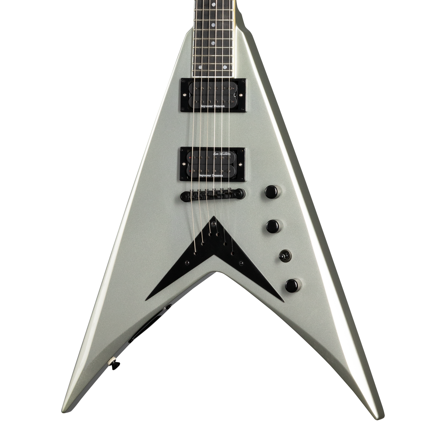 Kramer Dave Mustaine Vanguard, Silver Metallic Electric Guitar Kramer