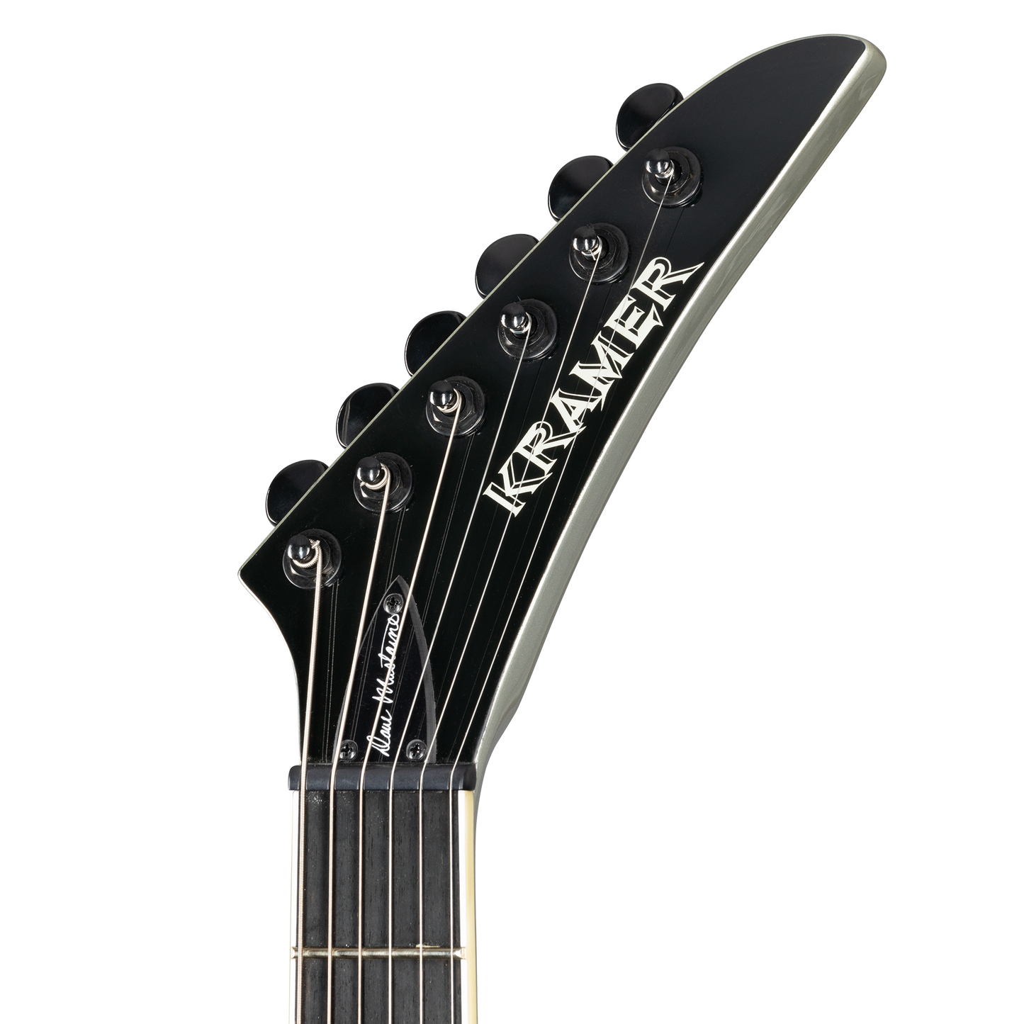 Kramer Dave Mustaine Vanguard, Silver Metallic Electric Guitar Kramer