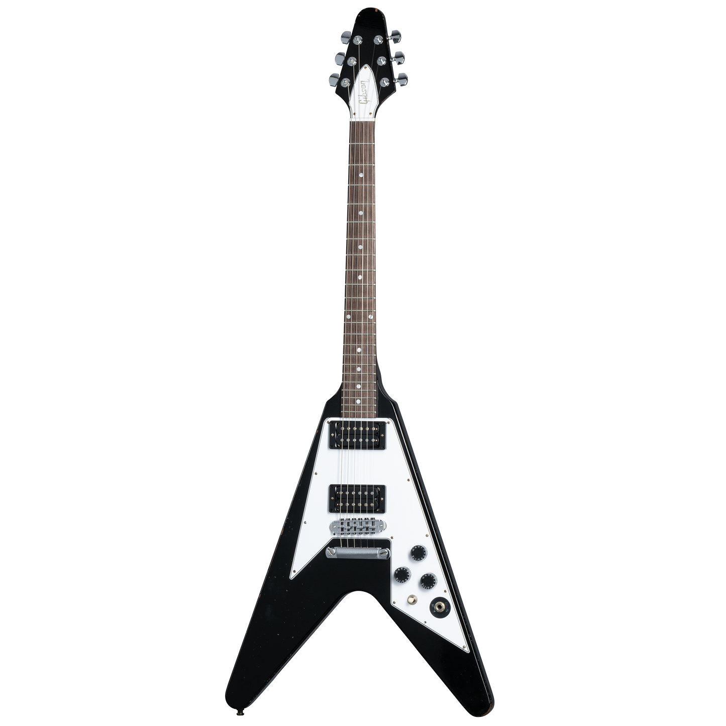 Gibson Custom Kirk Hammett 1979 Flying V, Ebony Electric Guitar Gibson Custom