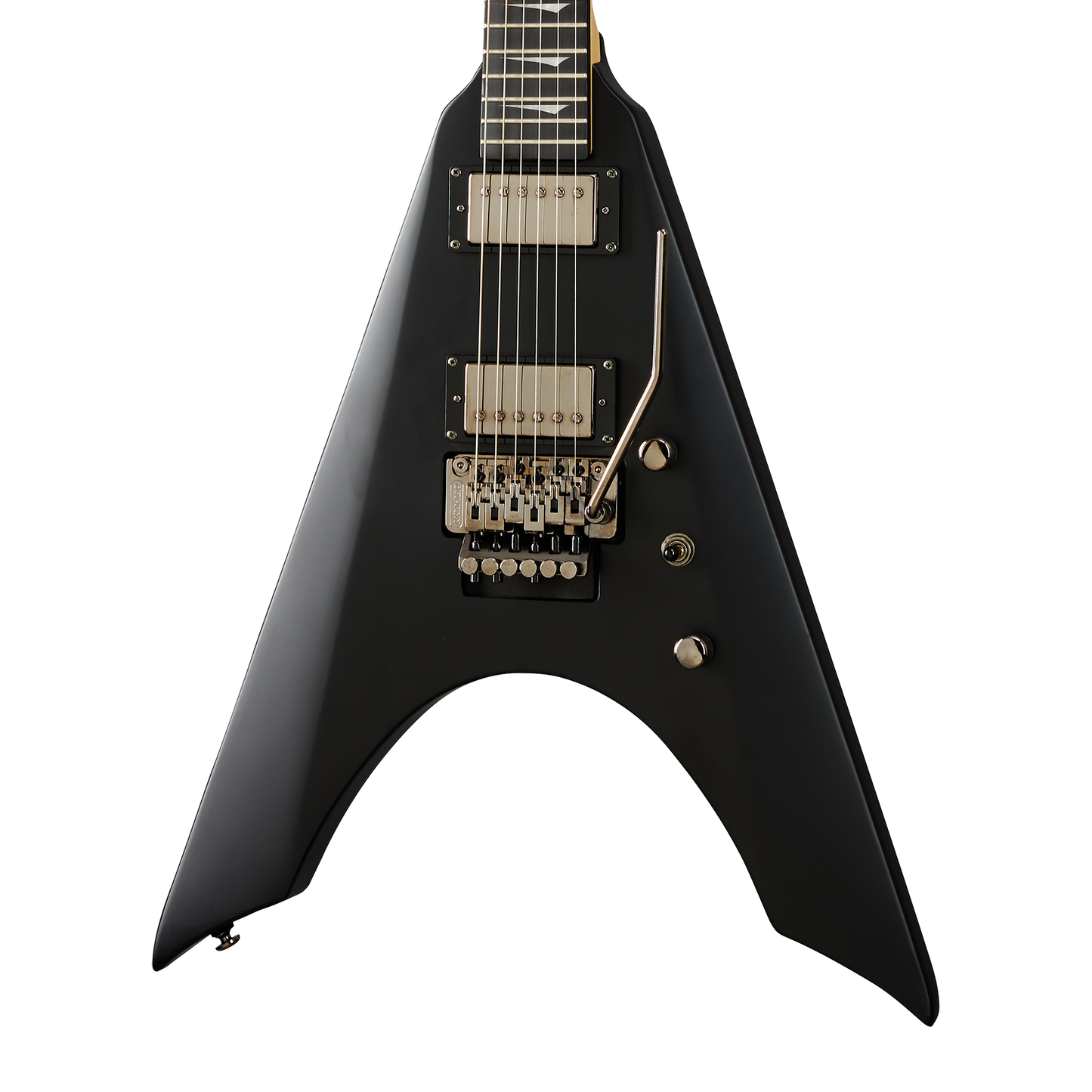 Kramer Nite-V with Floyd Rose, Satin Black Electric Guitar Kramer