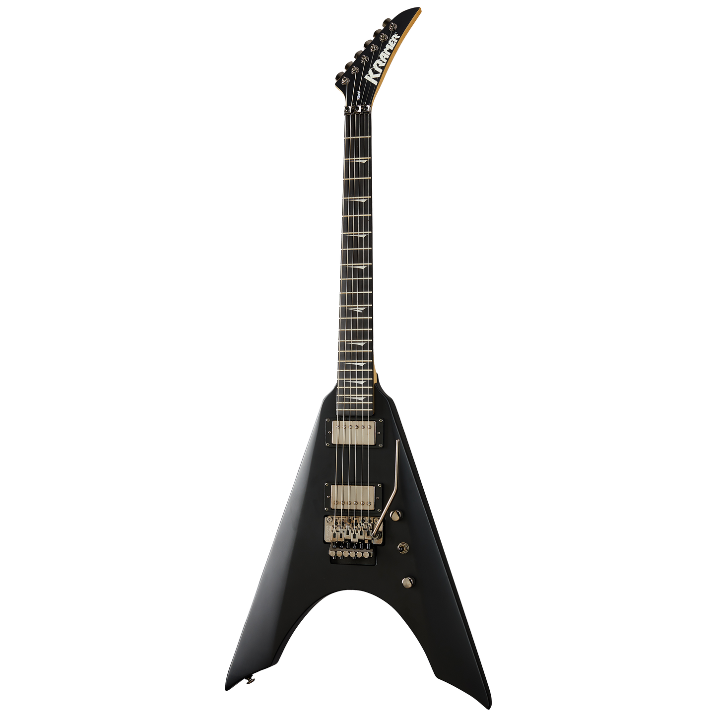 Kramer Nite-V with Floyd Rose, Satin Black Electric Guitar Kramer
