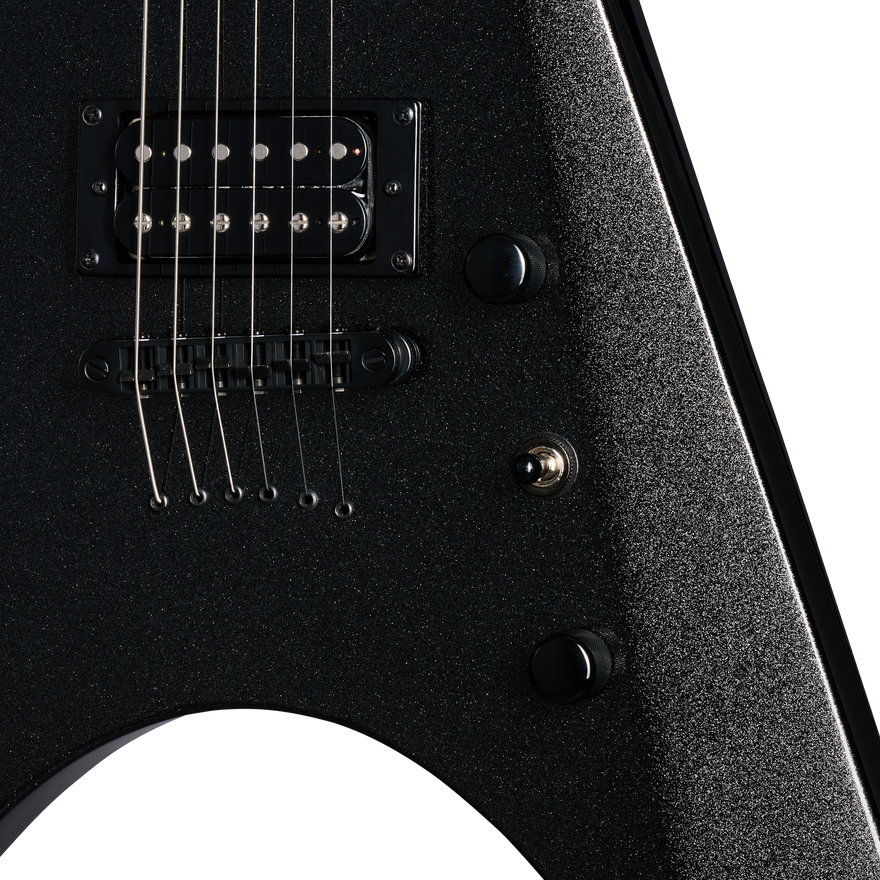 Kramer Nite-V, Jet Black Metallic, Exclusive Electric Guitar Kramer