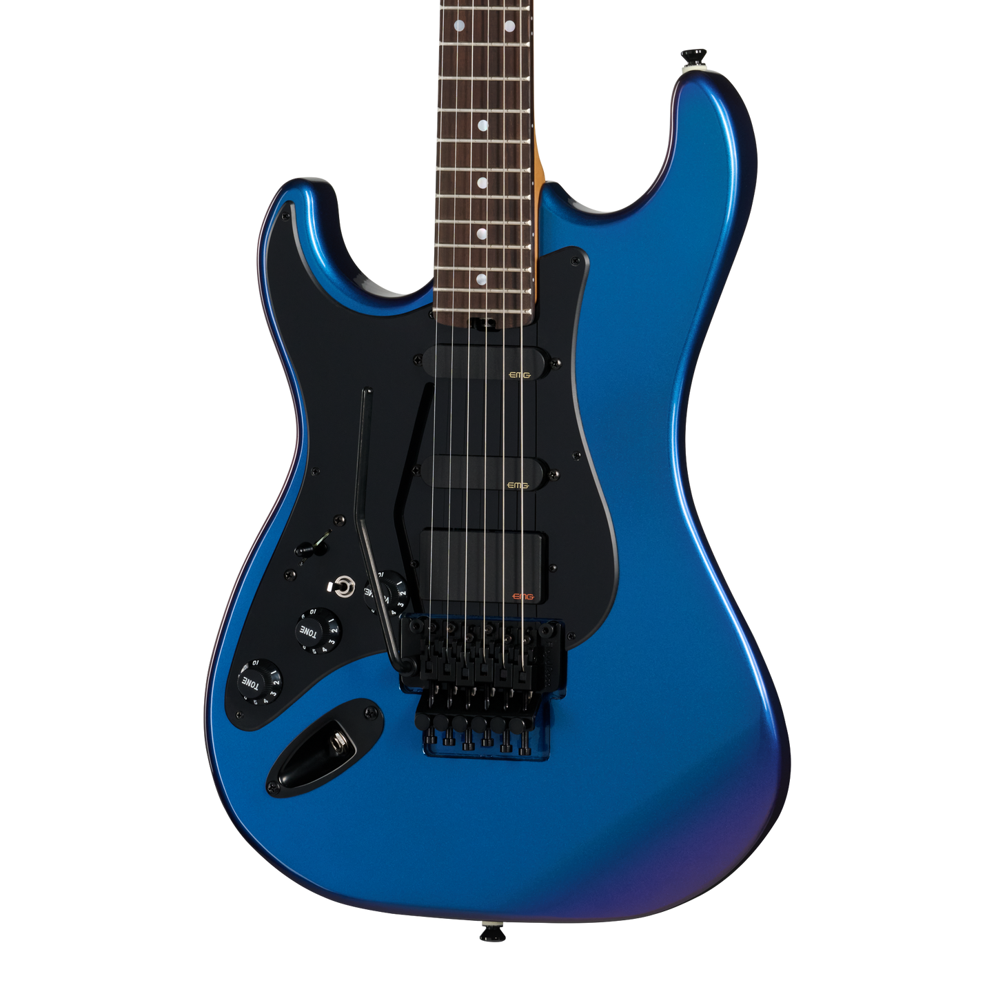 Kramer Pacer Deluxe 87 EMG, Left-Handed, Flip Flop Blue, Exclusive Electric Guitar Kramer