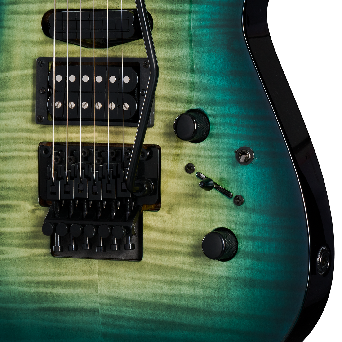 Kramer SM-1 Figured, Caribbean Blue Perimeter Electric Guitar Kramer