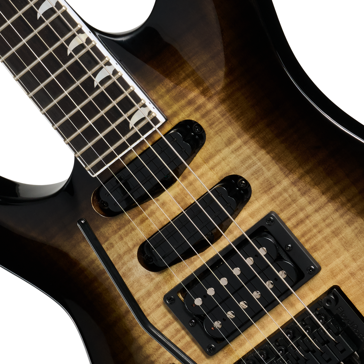 Kramer SM-1 Figured, Left-Handed, Black Denim Perimeter Electric Guitar Kramer