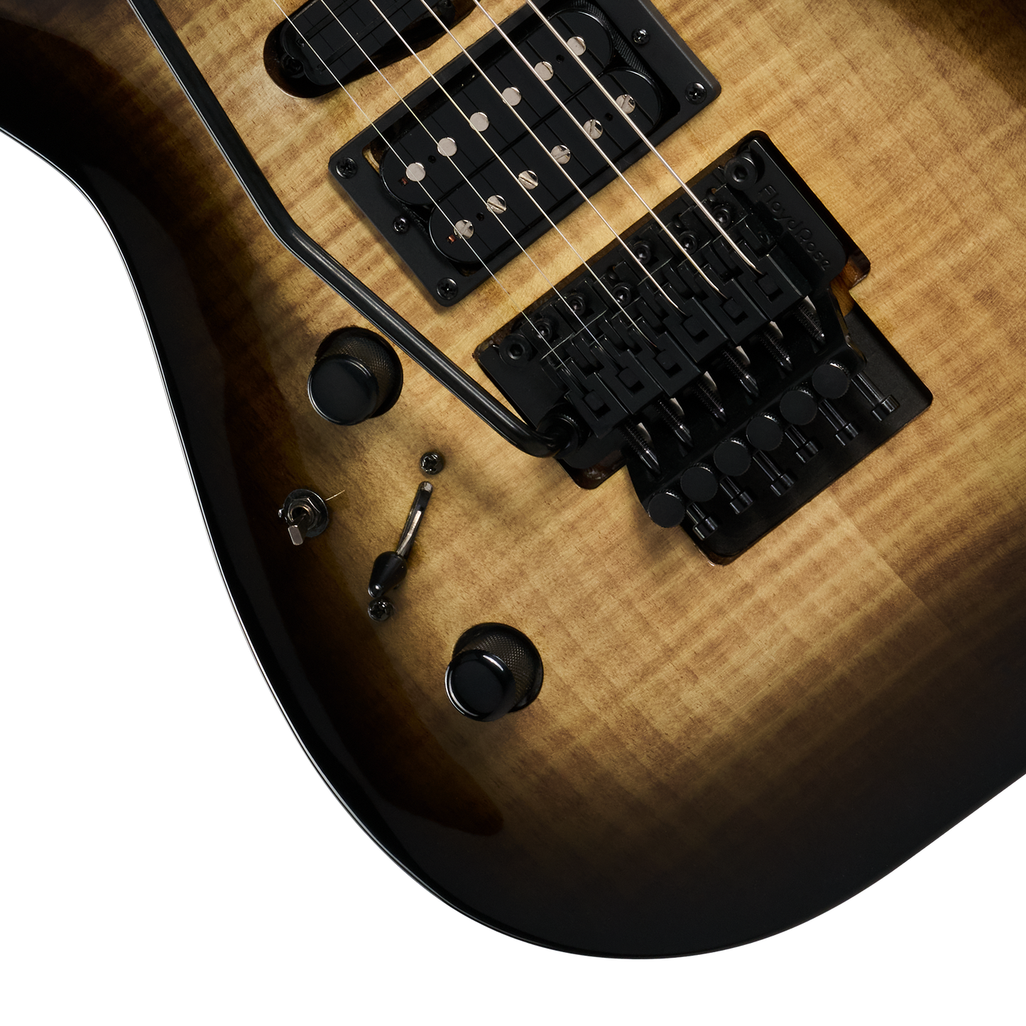 Kramer SM-1 Figured, Left-Handed, Black Denim Perimeter Electric Guitar Kramer