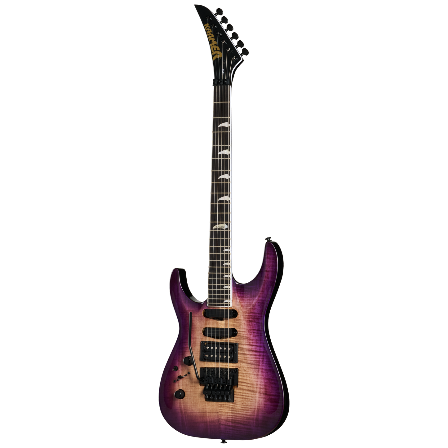 Kramer SM-1 Figured, Left-Handed, Royal Purple Perimeter Electric Guitar Kramer