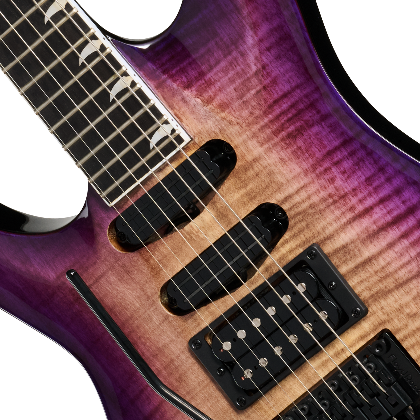 Kramer SM-1 Figured, Left-Handed, Royal Purple Perimeter Electric Guitar Kramer