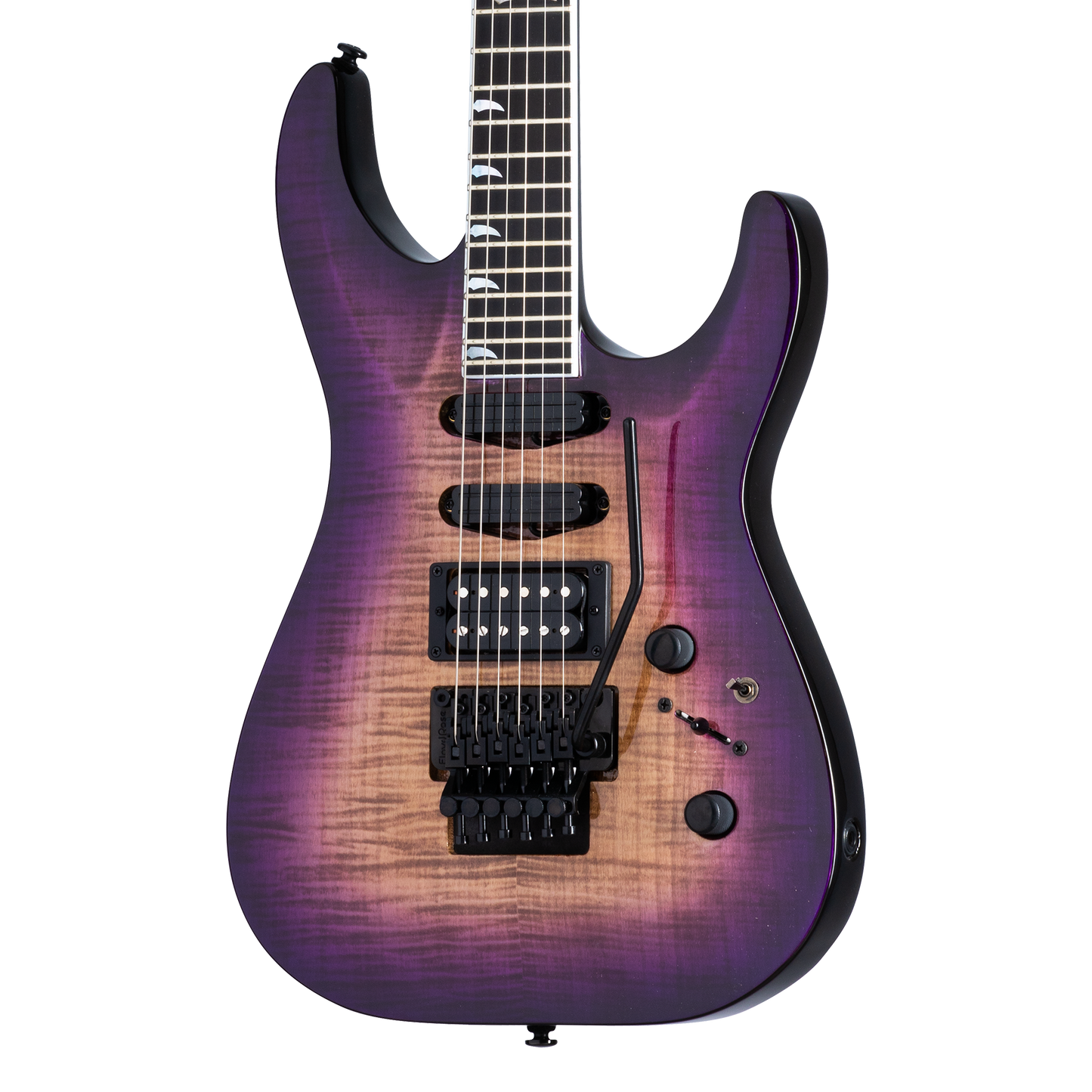 Kramer SM-1 Figured, Royal Purple Perimeter Electric Guitar Kramer