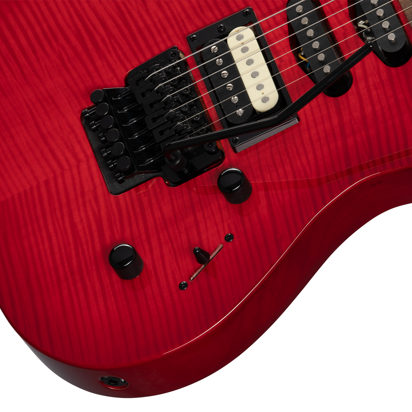 Kramer Striker Figured HSS, Floyd Rose, Transparent Red Electric Guitar Kramer