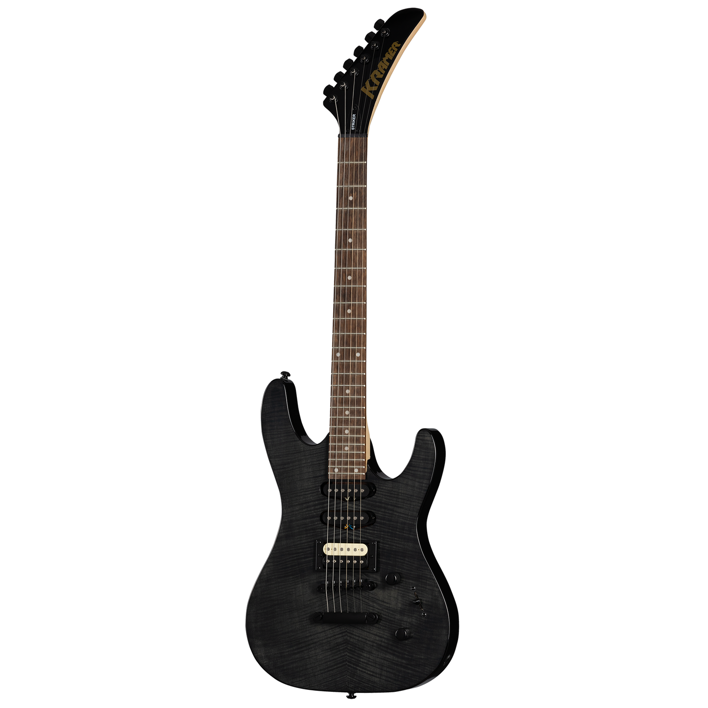 Kramer Striker Figured HSS, Transparent Ebony Electric Guitar Kramer