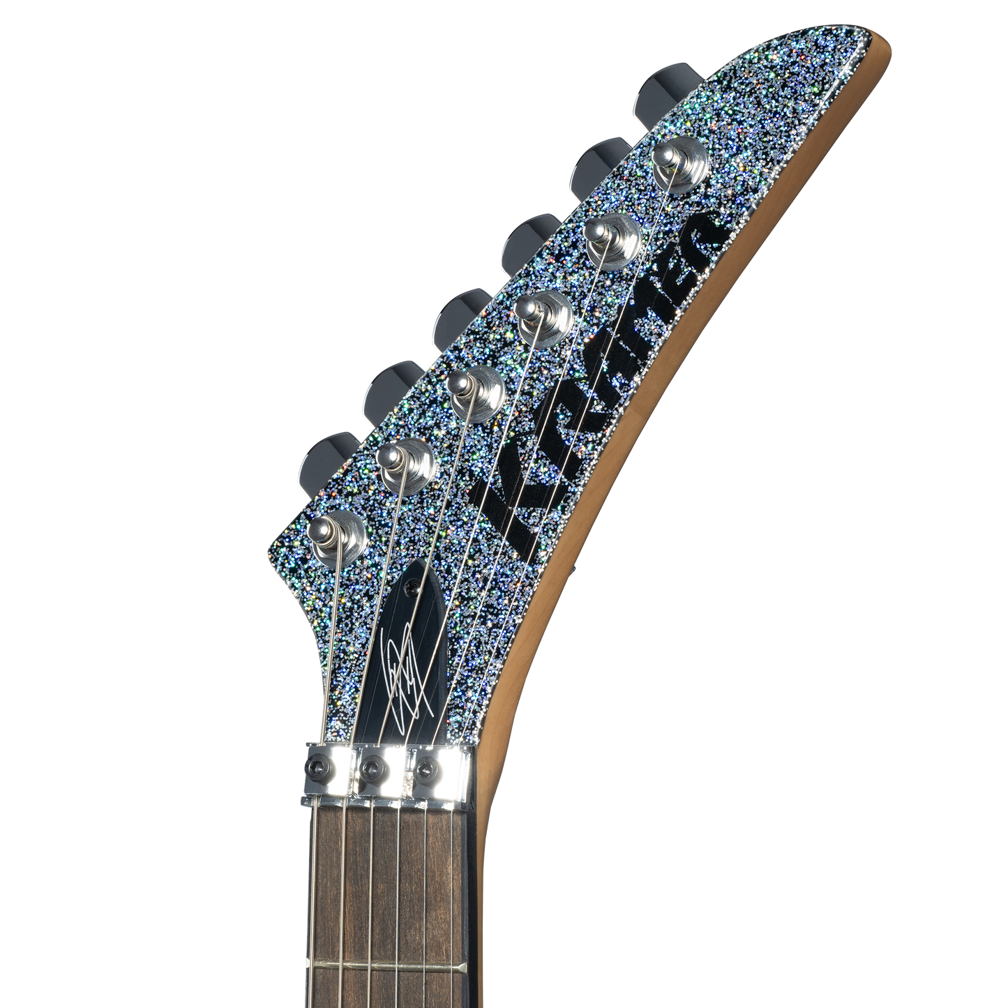 Kramer Lzzy Hale Voyager, Black Diamond Holographic Sparkle Electric Guitar Kramer