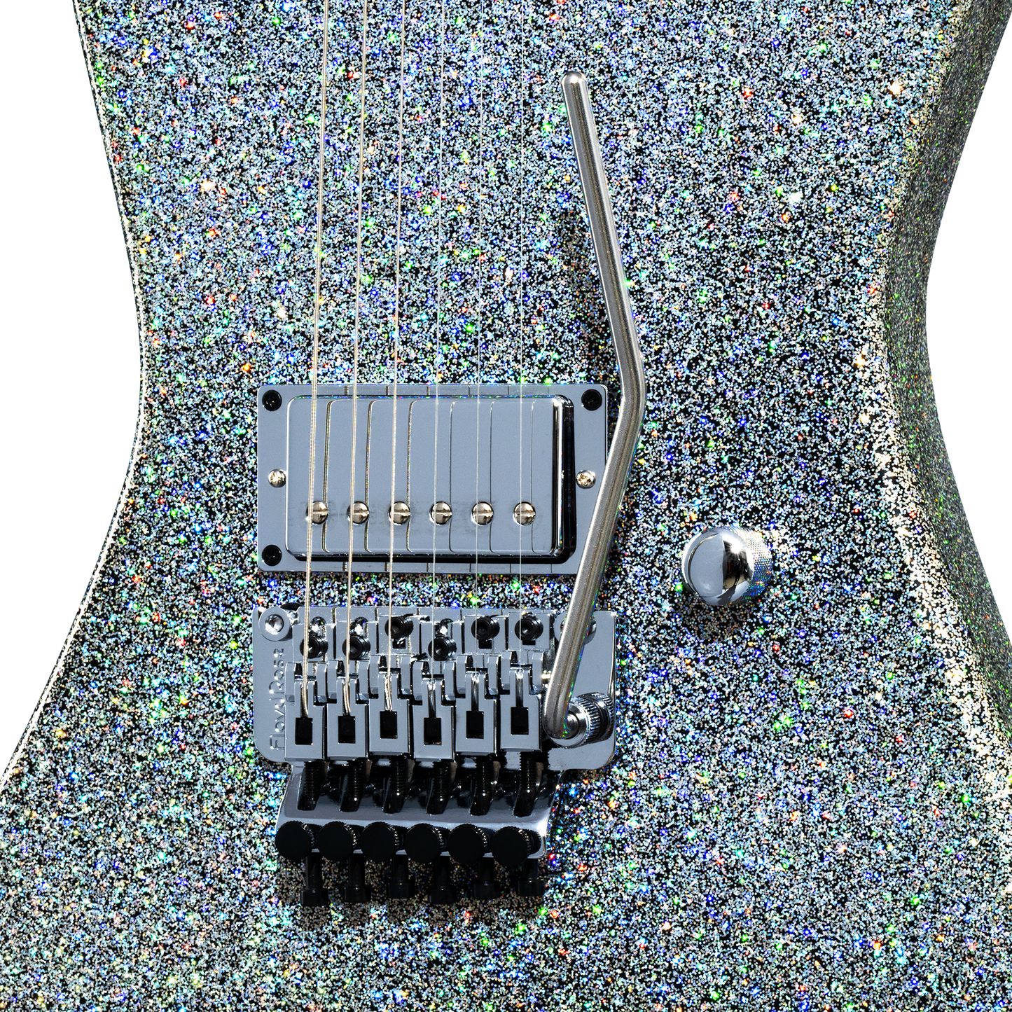 Kramer Lzzy Hale Voyager, Black Diamond Holographic Sparkle Electric Guitar Kramer