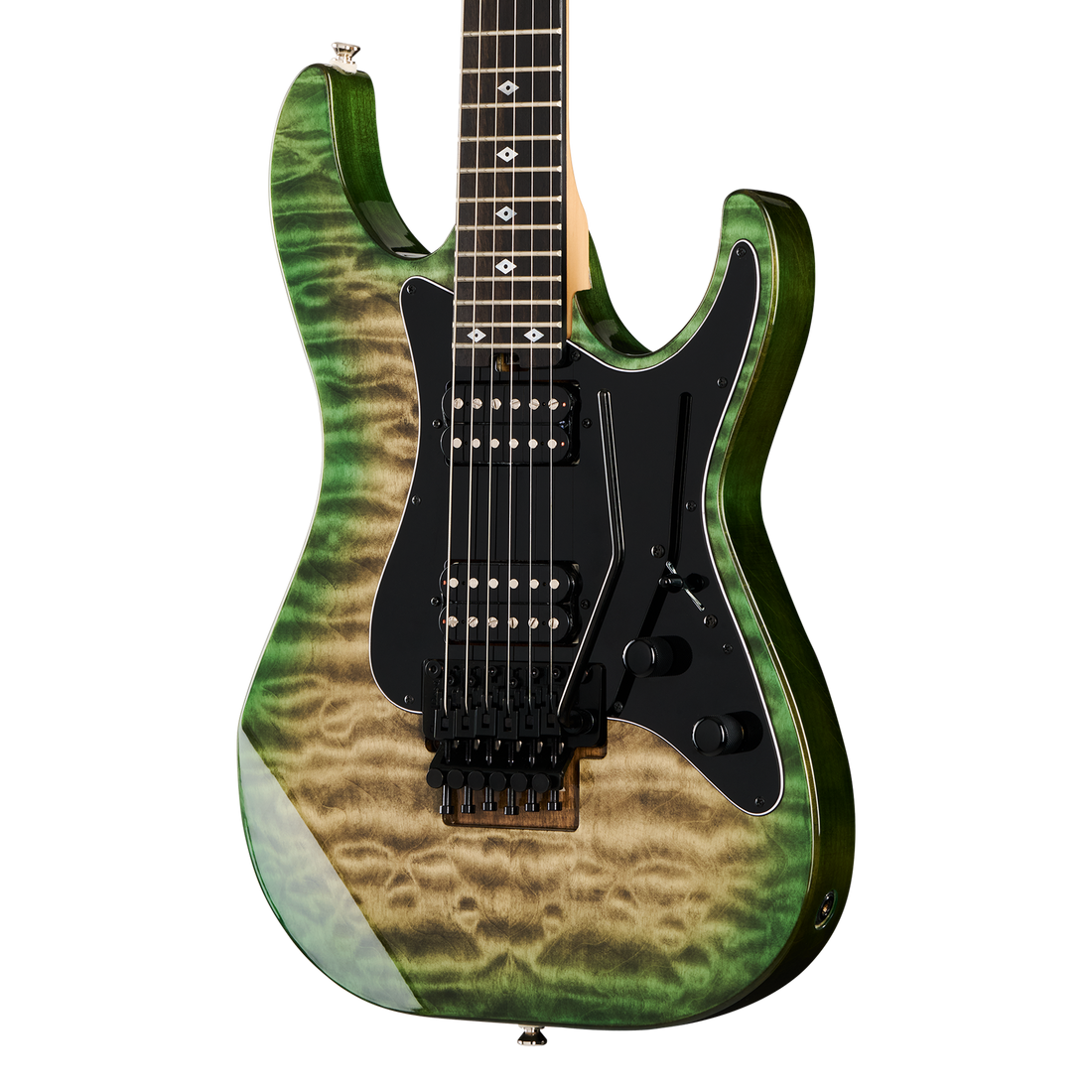 Kramer Volante Quilt HHFR, Ultramarine Burst Electric Guitar Kramer