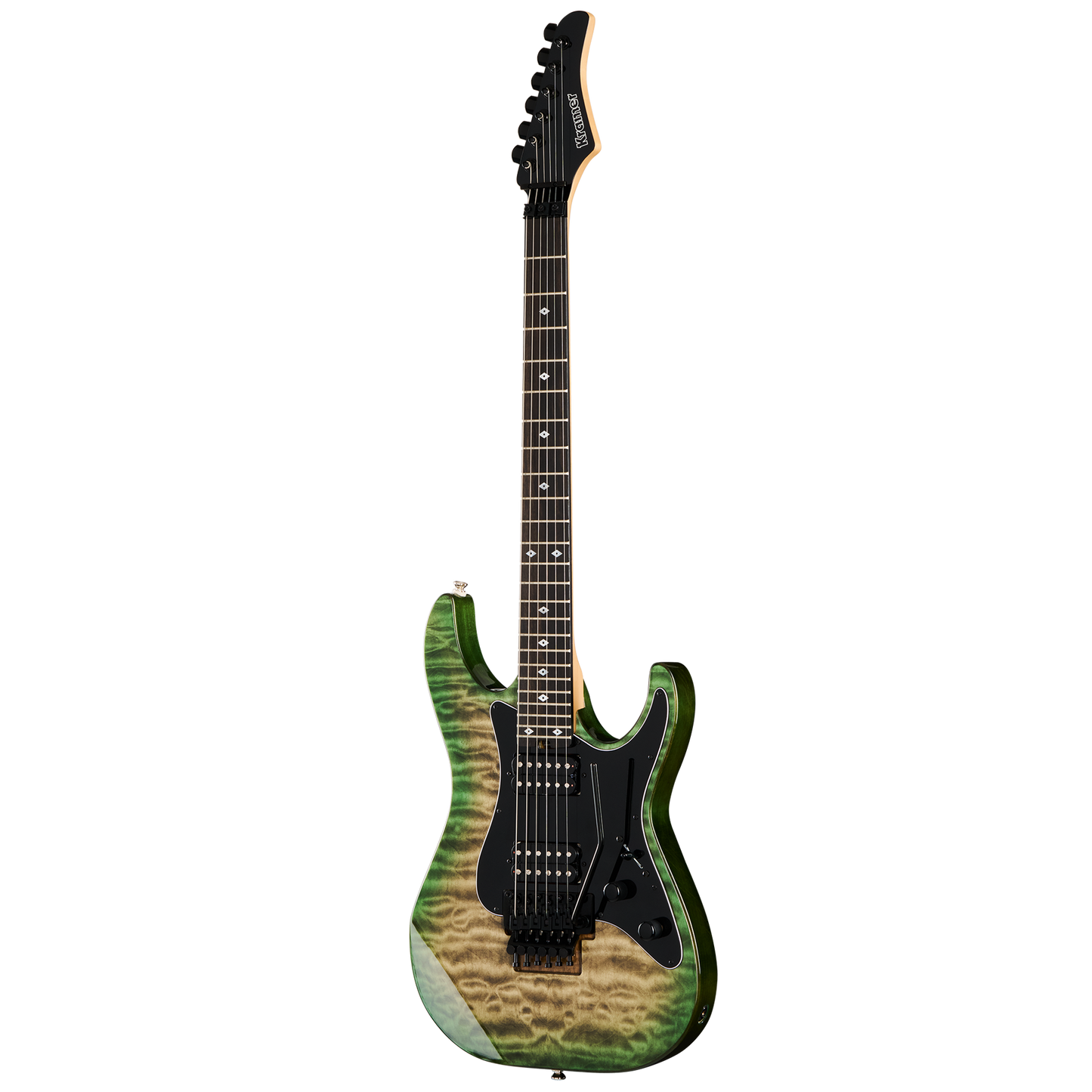 Kramer Volante Quilt HHFR, Ultramarine Burst Electric Guitar Kramer