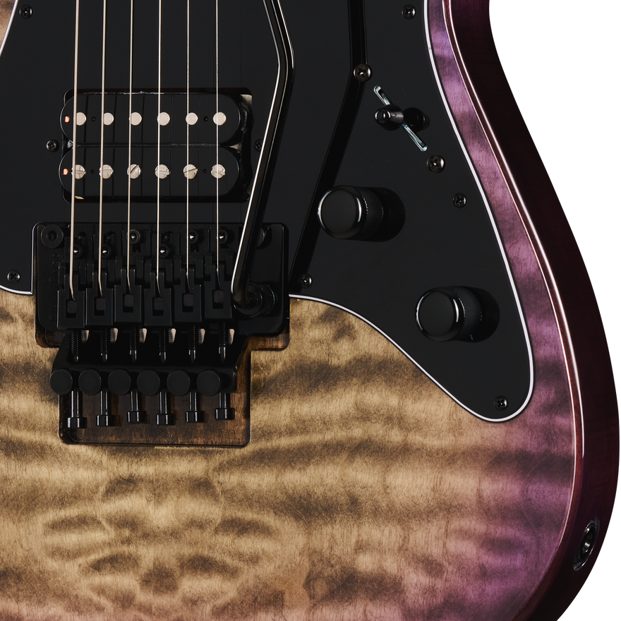 Kramer Volante Quilt HHFR, Ultraviolet Burst Electric Guitar Kramer