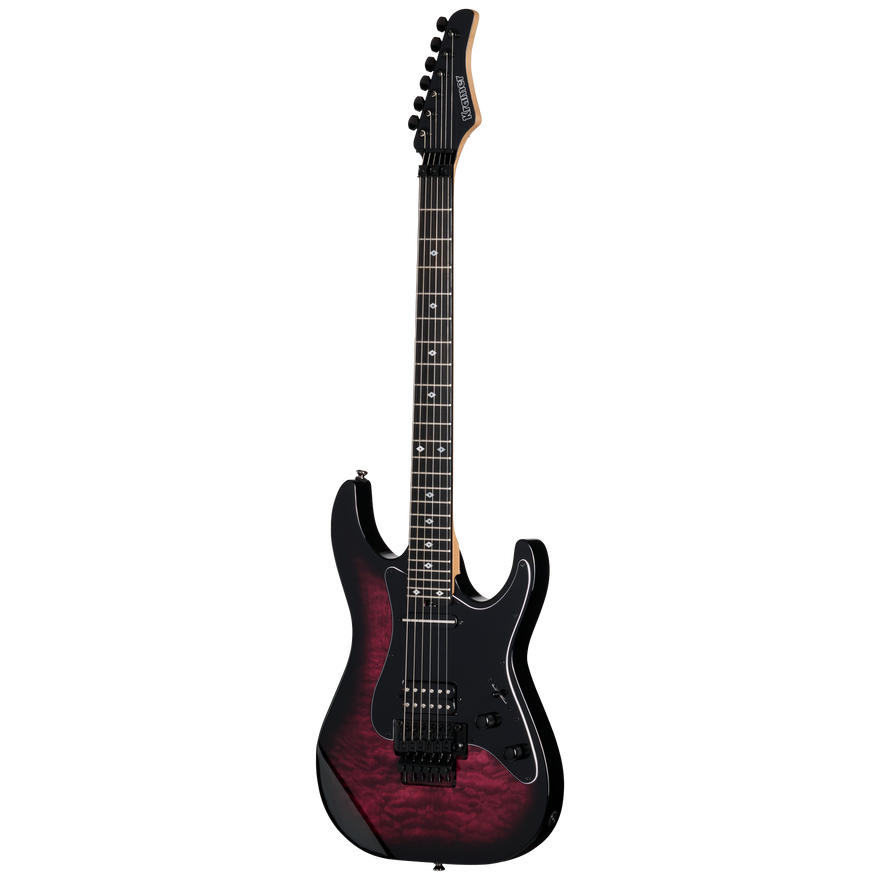 Kramer Volante Quilt HSFR, Magenta Burst Electric Guitar Kramer
