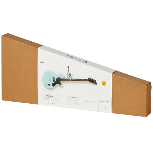 Gibson x Loog 3-String Les Paul, Frost Blue Electric Guitar Gibson