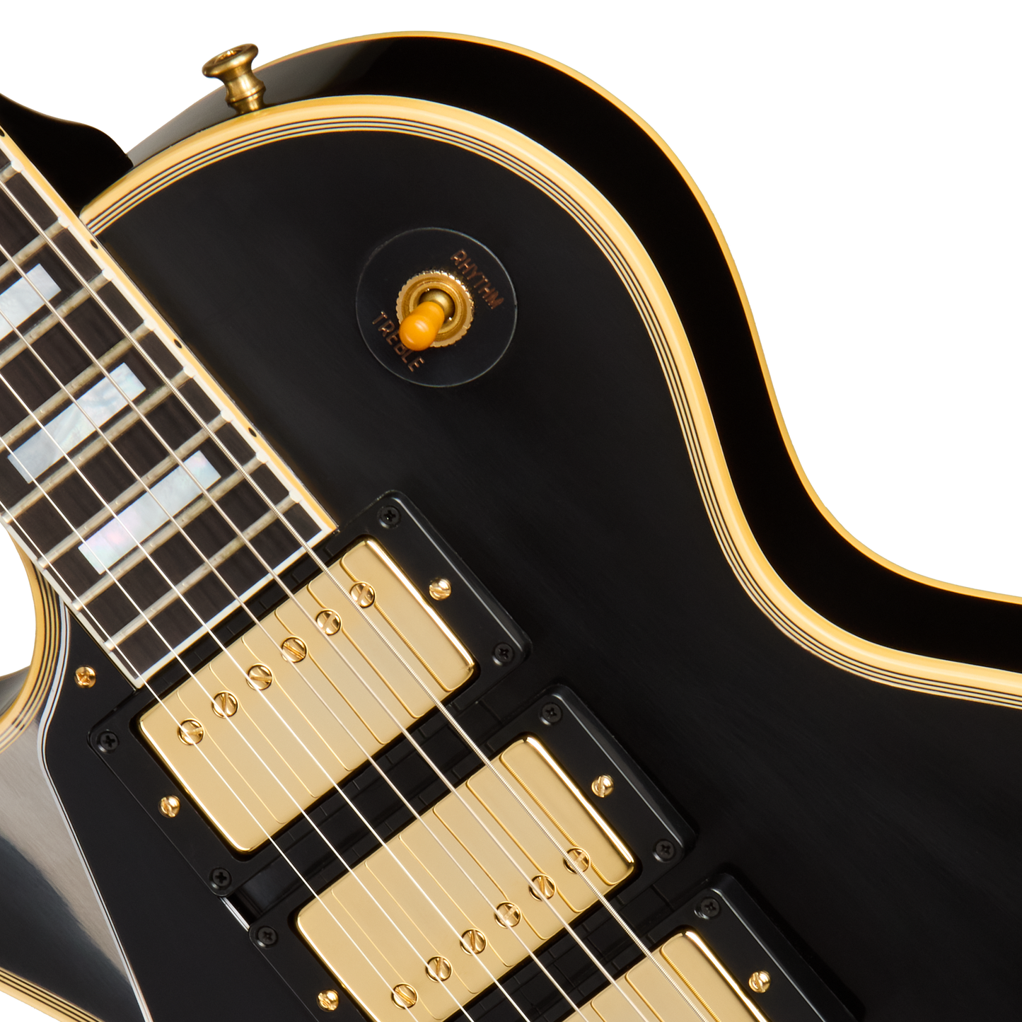 Gibson Custom 1957 Les Paul Custom Reissue 3-Pickup, Left-Handed, Ebony Electric Guitar Gibson Custom