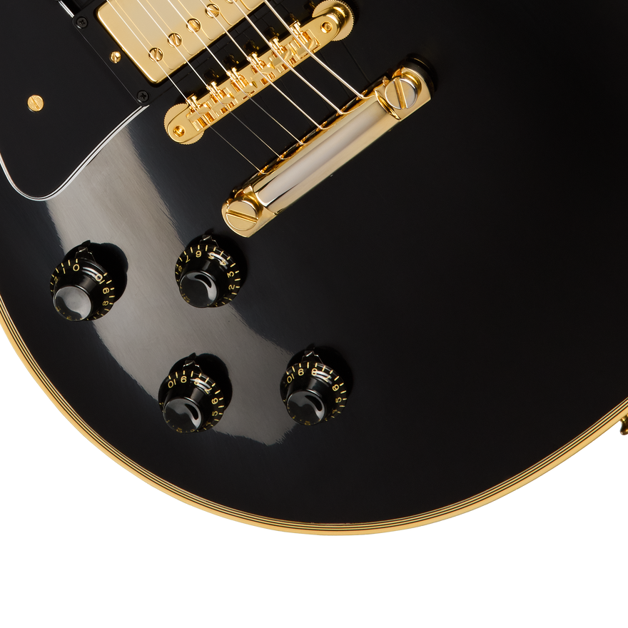 Gibson Custom 1957 Les Paul Custom Reissue 3-Pickup, Left-Handed, Ebony Electric Guitar Gibson Custom