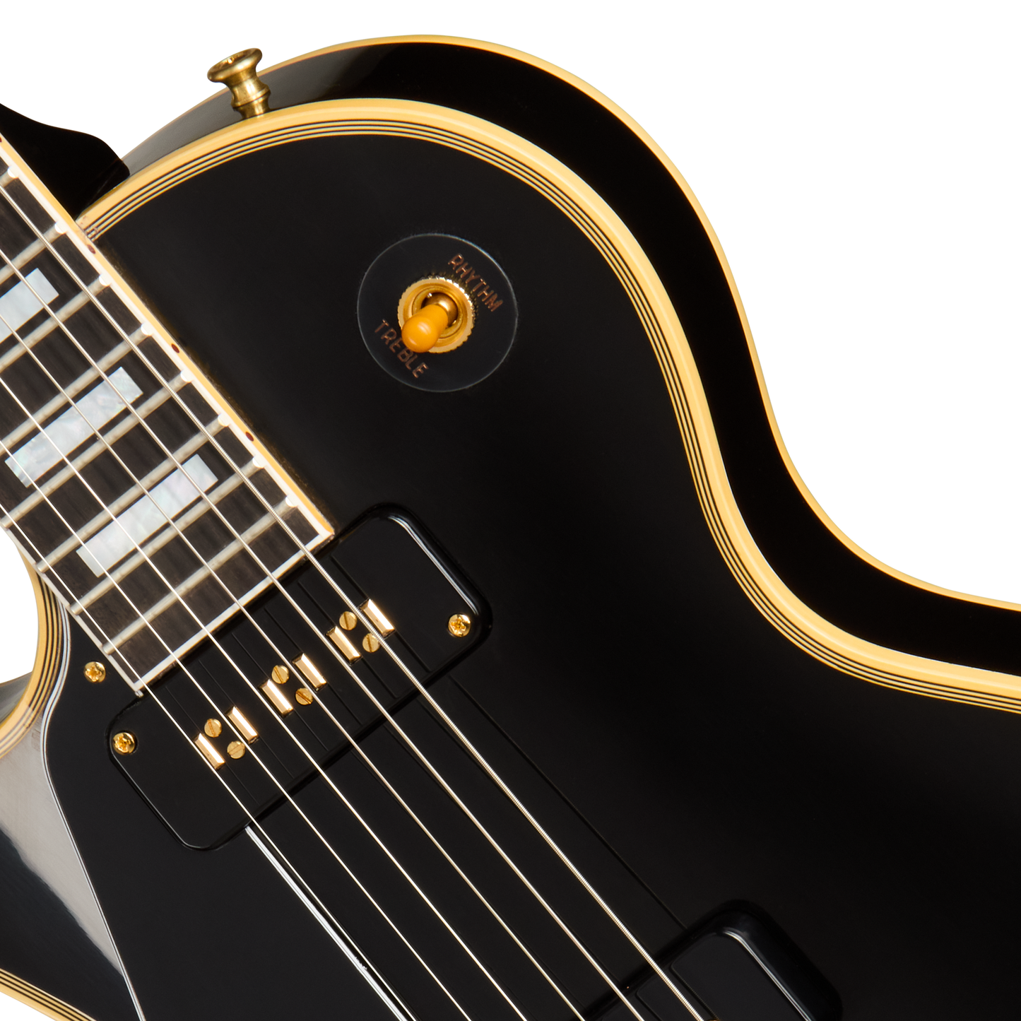 Gibson Custom 1954 Les Paul Custom Reissue, Left-Handed, VOS, Ebony Electric Guitar Gibson Custom