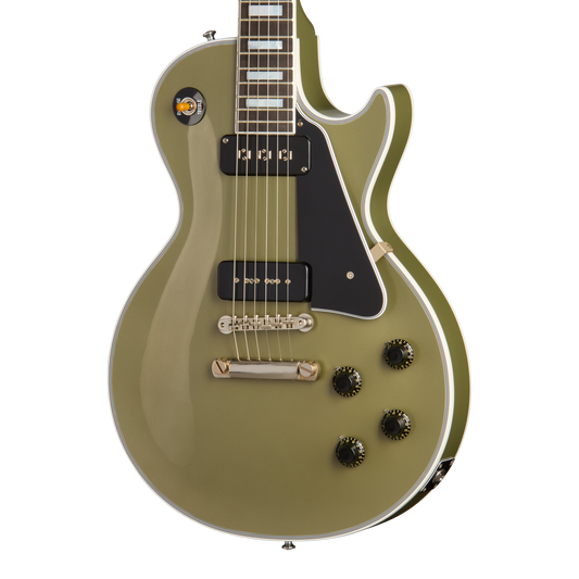 Gibson Custom 1954 Les Paul Custom Reissue, Moss Mist Electric Guitar Gibson Custom