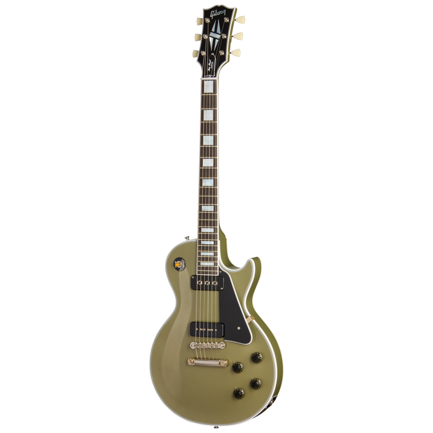 Gibson Custom 1954 Les Paul Custom Reissue, Moss Mist Electric Guitar Gibson Custom