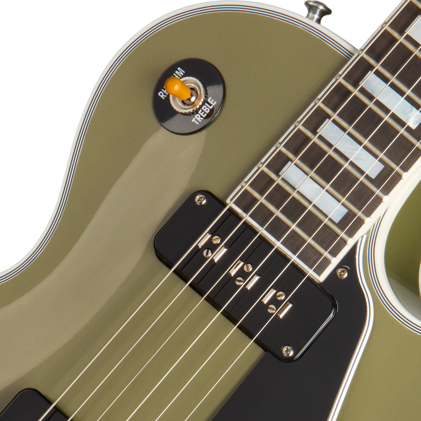 Gibson Custom 1954 Les Paul Custom Reissue, Moss Mist Electric Guitar Gibson Custom