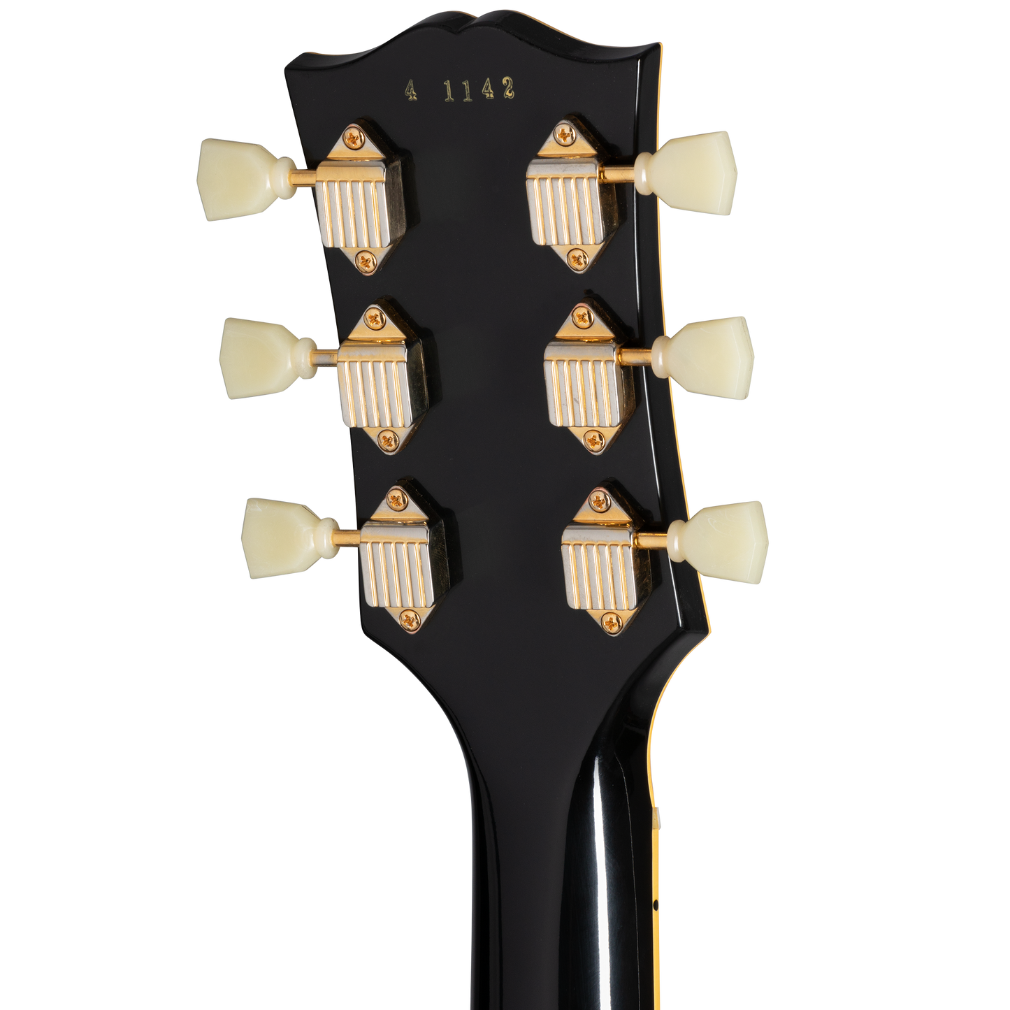 Gibson Custom 1954 Les Paul Custom Staple Pickup Reissue VOS, Ebony Electric Guitar Gibson Custom