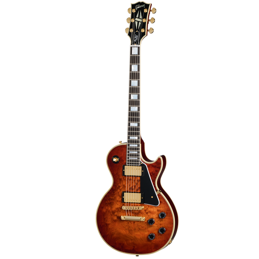 Gibson Custom Les Paul Custom 1-Piece 5A Quilt Maple Top, Orange Twilight Fade, Exclusive Electric Guitar Gibson Custom