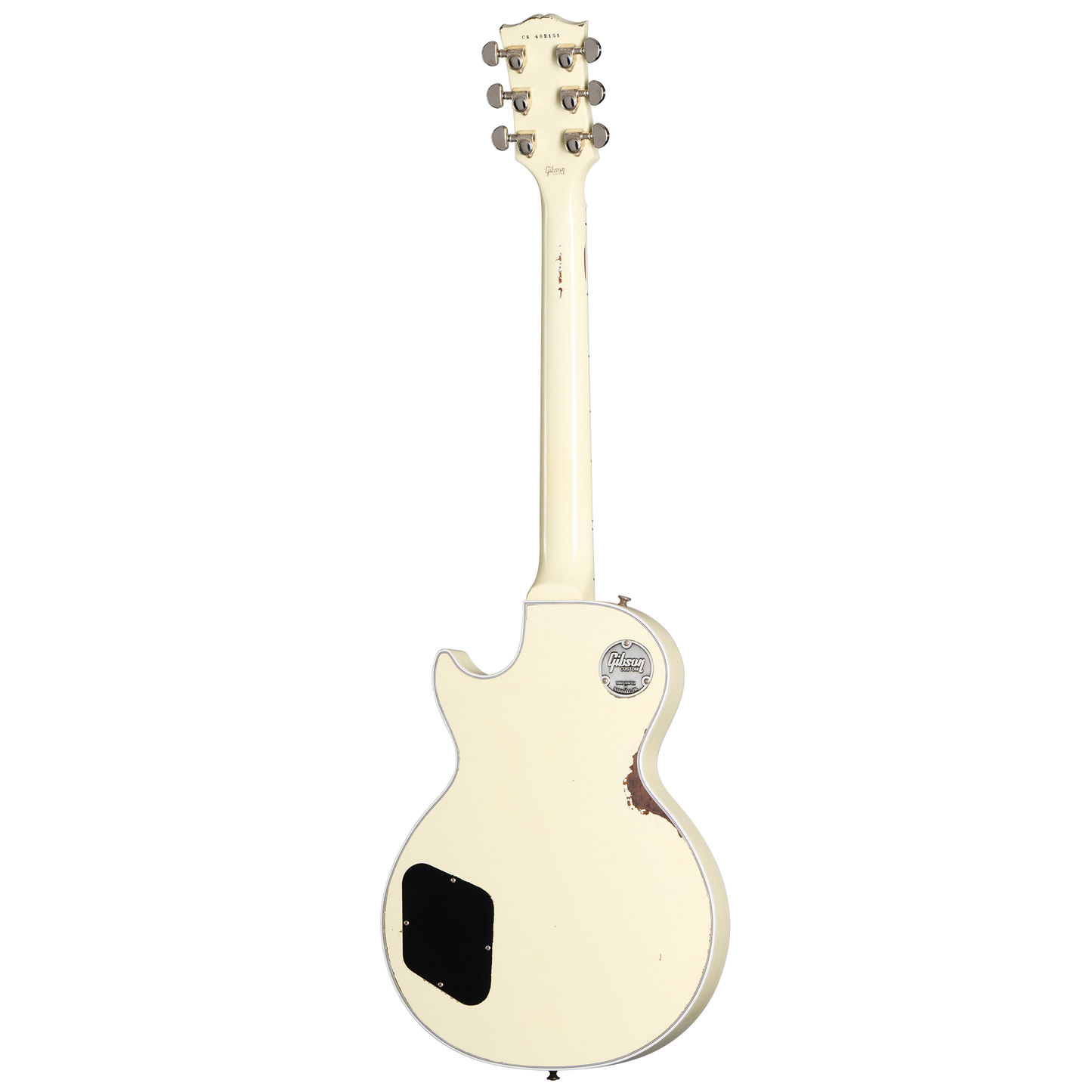 Gibson Custom Les Paul Custom, Heavy Aged, Classic White Electric Guitar Gibson Custom