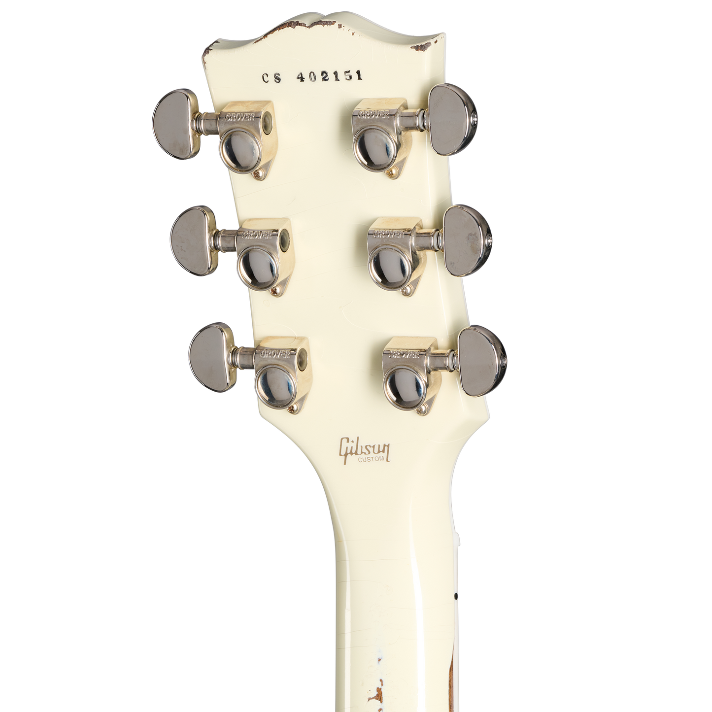Gibson Custom Les Paul Custom, Heavy Aged, Classic White Electric Guitar Gibson Custom