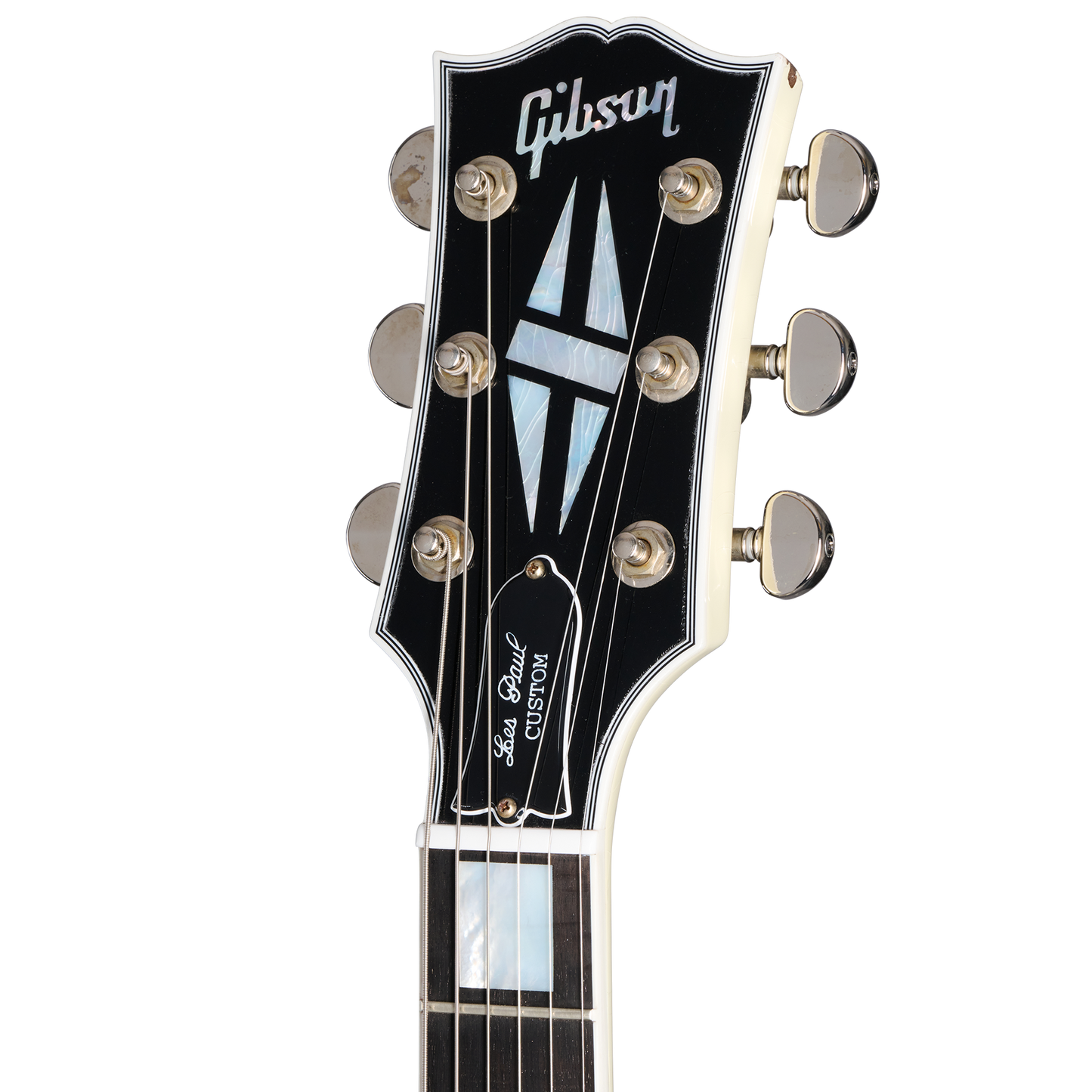 Gibson Custom Les Paul Custom, Heavy Aged, Classic White Electric Guitar Gibson Custom