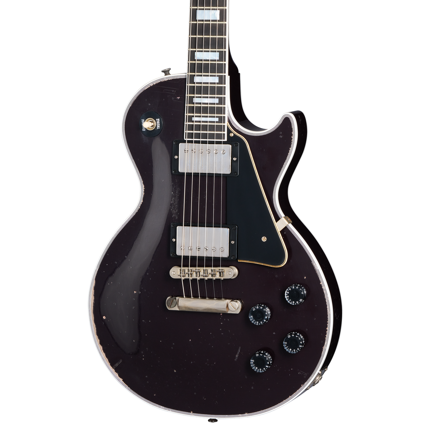 Gibson Custom Les Paul Custom, Heavy Aged, Oxblood Electric Guitar Gibson Custom