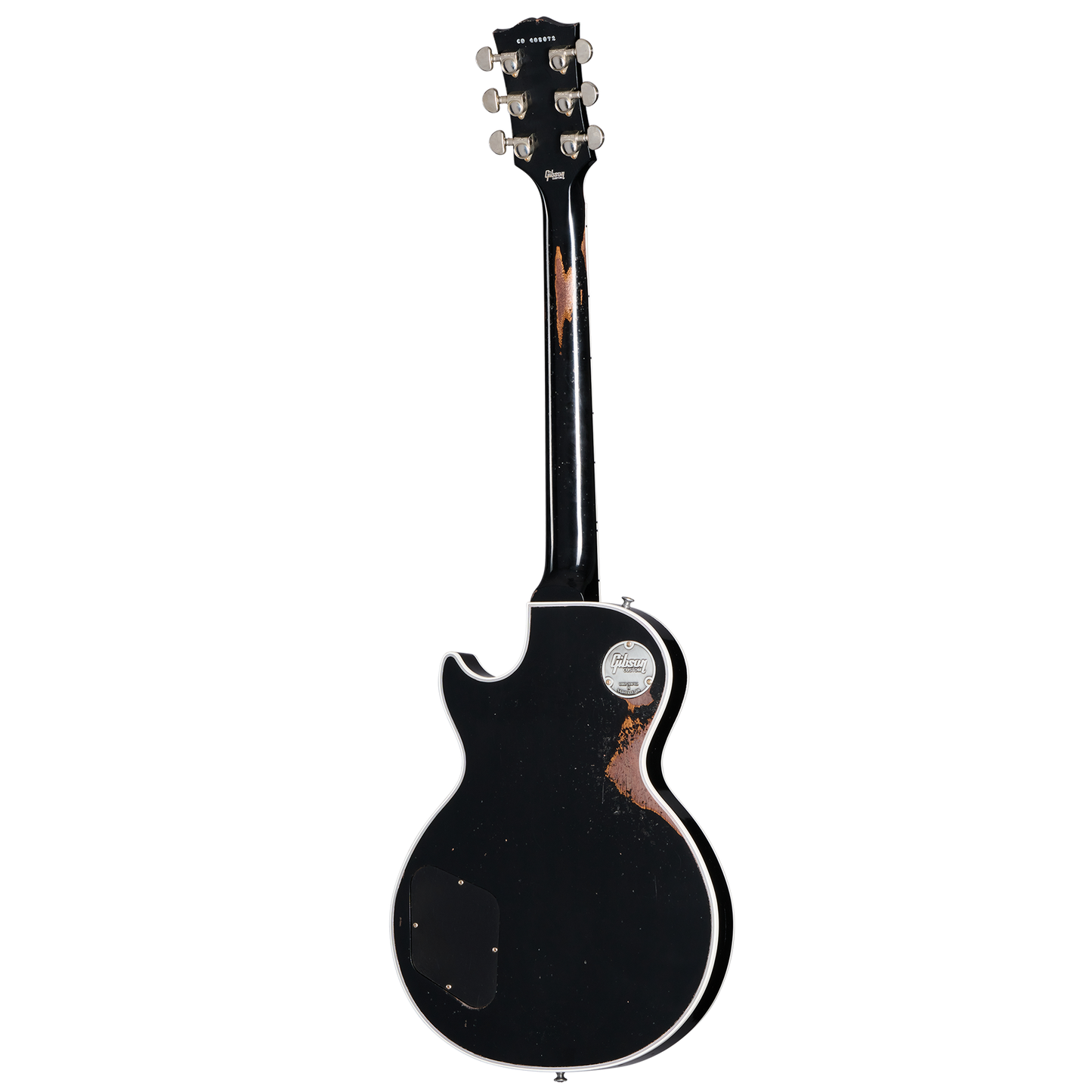 Gibson Custom Les Paul Custom, Heavy Aged, Ebony Electric Guitar Gibson Custom