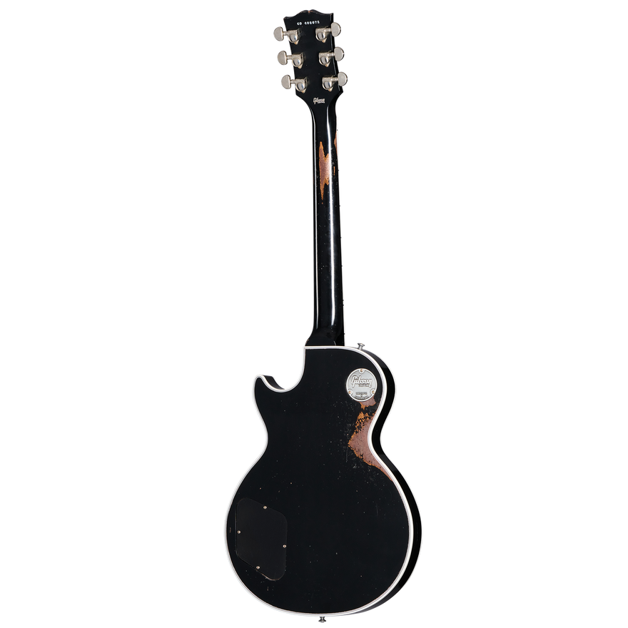 Gibson Custom Les Paul Custom, Heavy Aged, Ebony Electric Guitar Gibson Custom