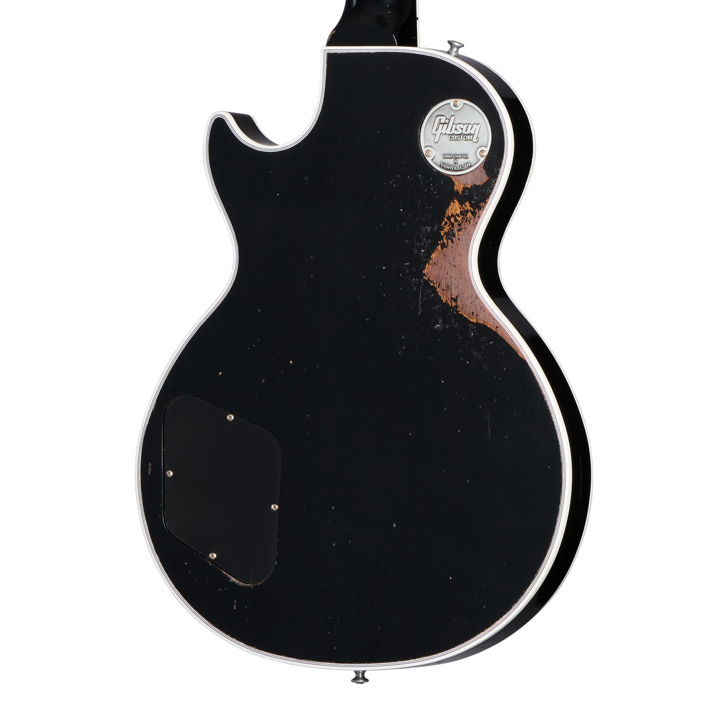 Gibson Custom Les Paul Custom, Heavy Aged, Ebony Electric Guitar Gibson Custom